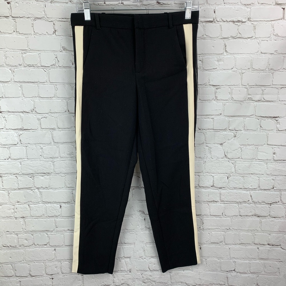 Zara Black Side Stripe Pants - Picture 2 of 6